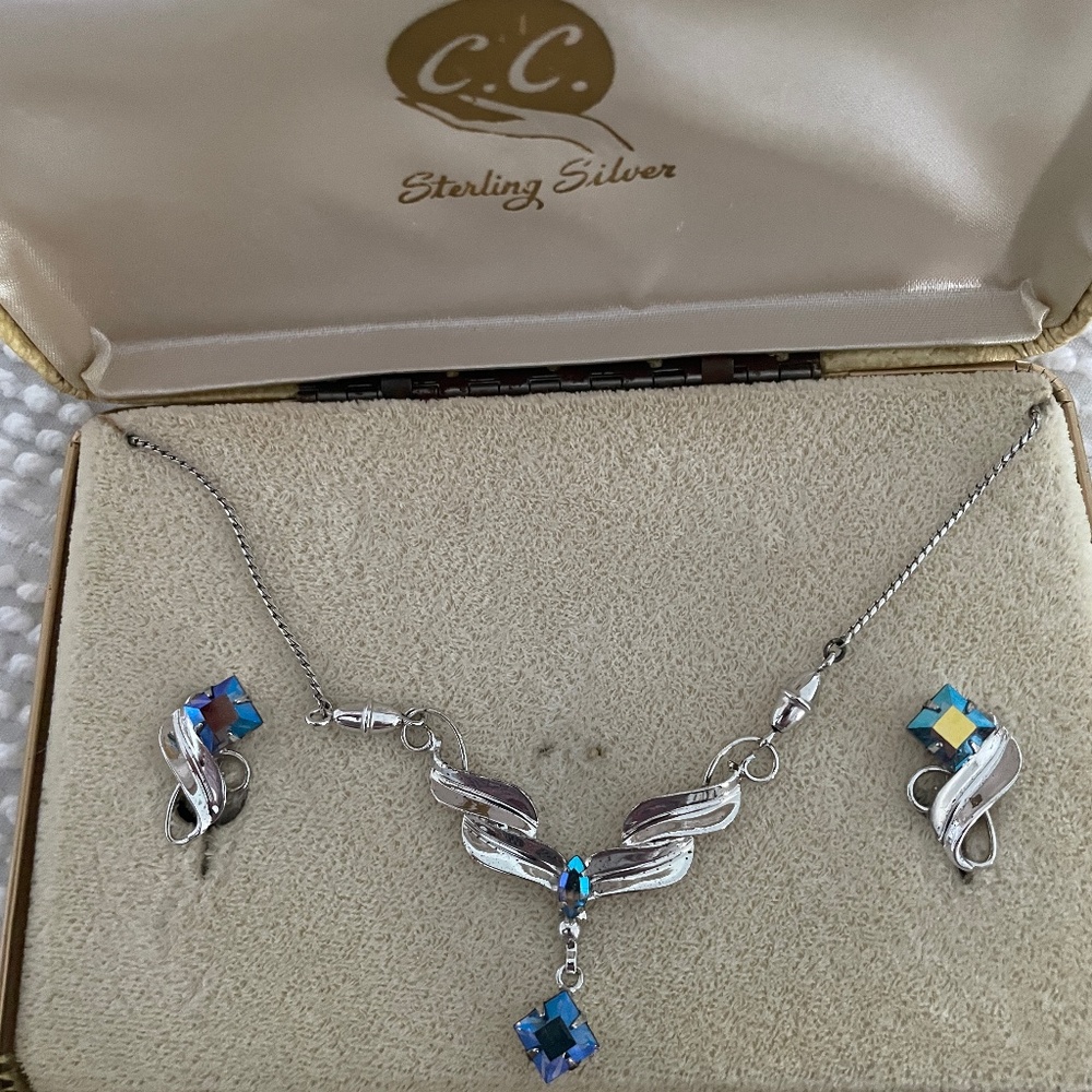 Sterling Necklace and Earrings